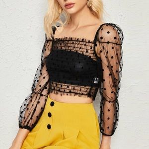 Polka Dot Crop Top